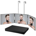 360° Rotating 3-Panel Makeup Mirror (Telescopic Hook)