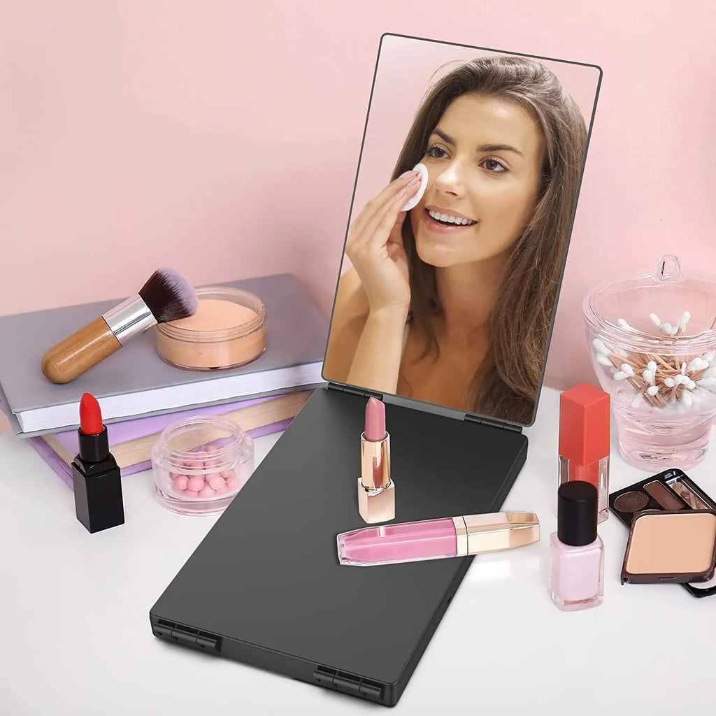 360° Rotating 3-Panel Makeup Mirror (Telescopic Hook)