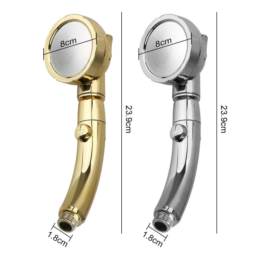 360° Rotating 3-Spray Rust-Resistant Handheld Shower Head
