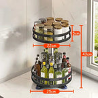 360° Rotating & Non-Slip Spice Rack