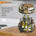 360° Rotating & Non-Slip Spice Rack