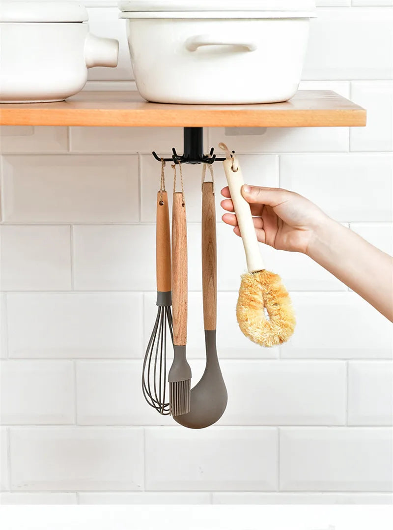 360° Rotating Self-Adhesive Hook Organizer