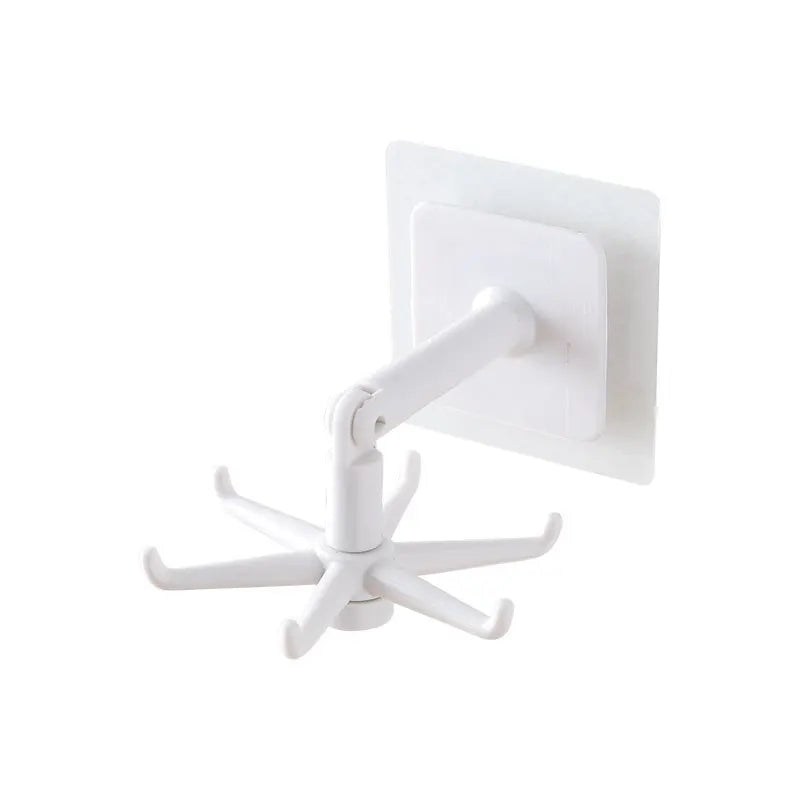 360° Rotating Self-Adhesive Hook Organizer