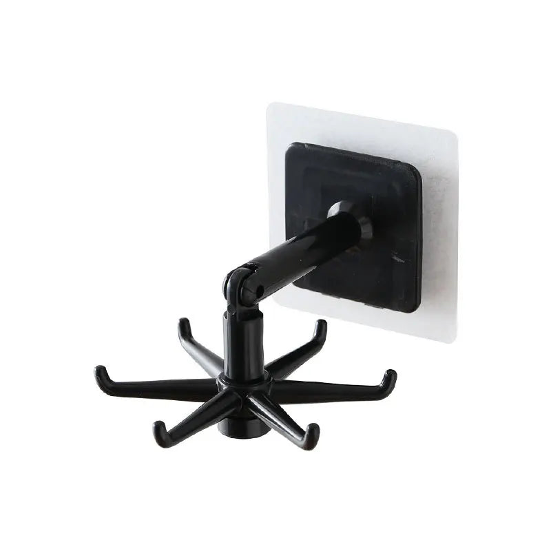360° Rotating Self-Adhesive Hook Organizer