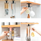 360° Rotating Self-Adhesive Hook Organizer