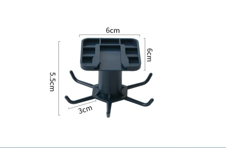 360° Rotating Self-Adhesive Hook Organizer