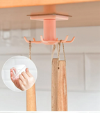 360° Rotating Self-Adhesive Hook Organizer