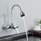 360° Rotating Wall-Mounted Kitchen Faucet (Dual Spray)