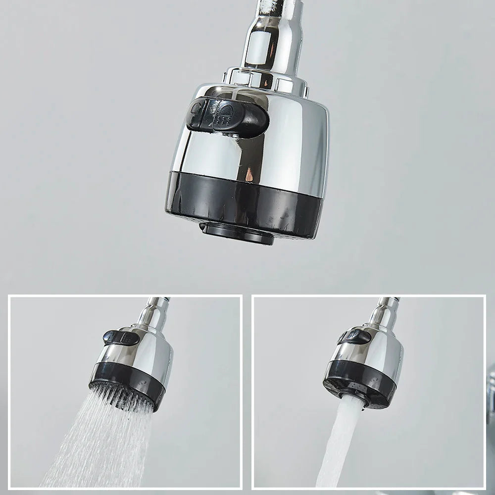 360° Rotating Wall-Mounted Kitchen Faucet (Dual Spray)