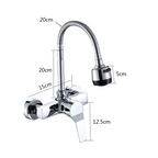 360° Rotating Wall-Mounted Kitchen Faucet (Dual Spray)