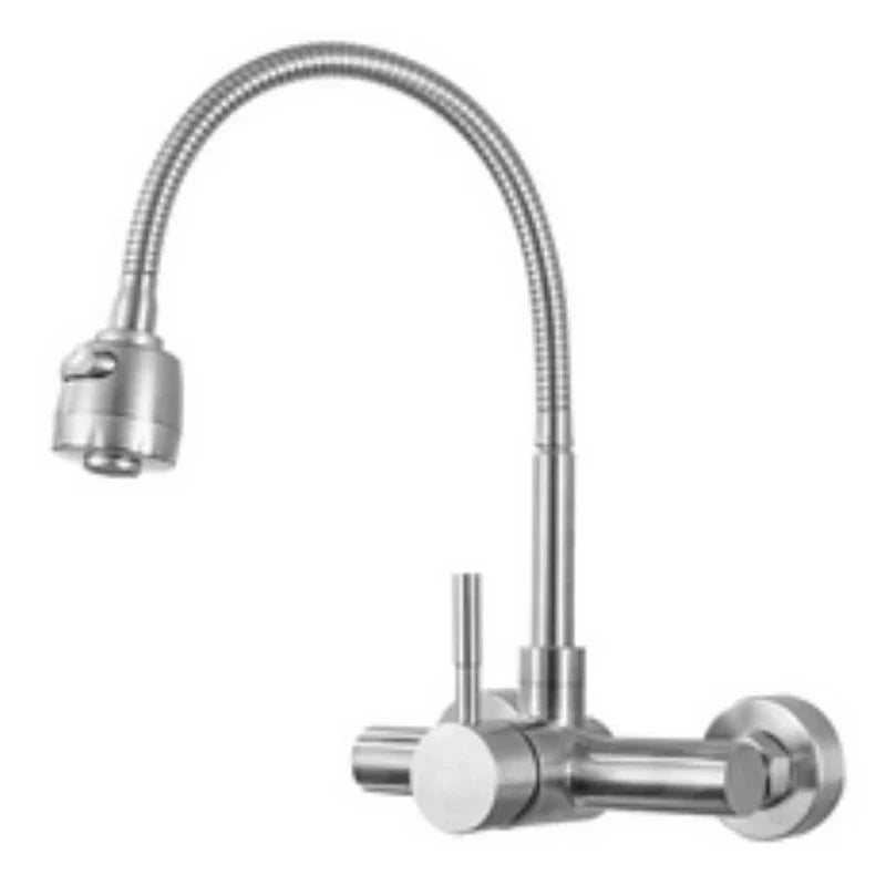 360° Rotating Wall-Mounted Kitchen Faucet (Dual Spray)