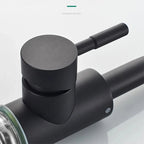 360° Swivel 304 Stainless Steel Black Nickel Bathroom Faucet (Deck-Mounted)