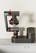 360° Swivel Dual-Handle Ceramic Valve Bathroom Faucet