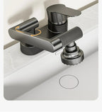 360° Swivel Dual-Handle Ceramic Valve Bathroom Faucet