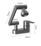360° Swivel Dual-Handle Ceramic Valve Bathroom Faucet