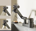 360° Swivel Dual-Handle Ceramic Valve Bathroom Faucet