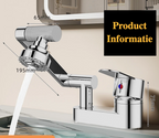360° Swivel Dual-Handle Ceramic Valve Bathroom Faucet