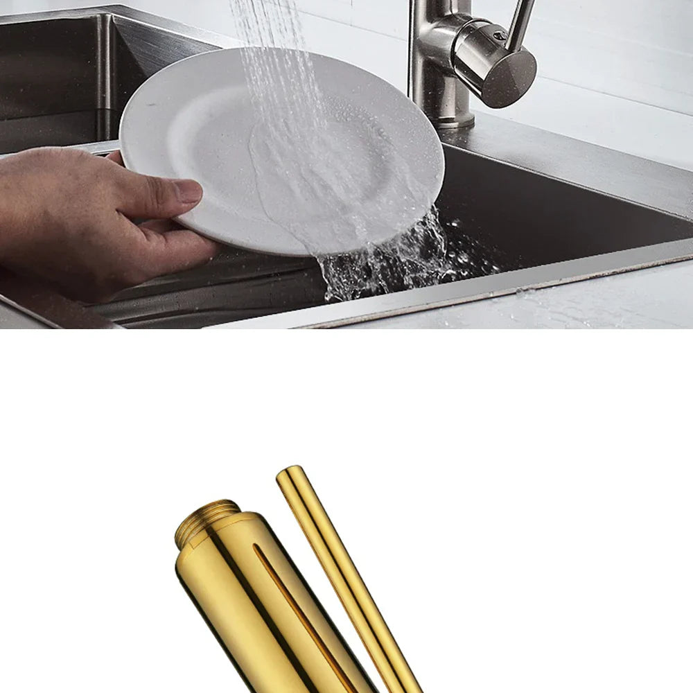 360° Swivel Dual-Spray & Shut-Off Faucet Attachment (Universal Fit)