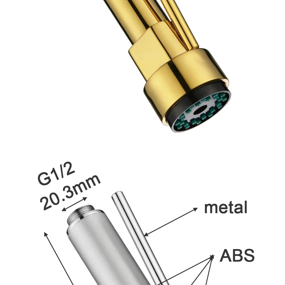 360° Swivel Dual-Spray & Shut-Off Faucet Attachment (Universal Fit)