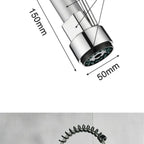 360° Swivel Dual-Spray & Shut-Off Faucet Attachment (Universal Fit)