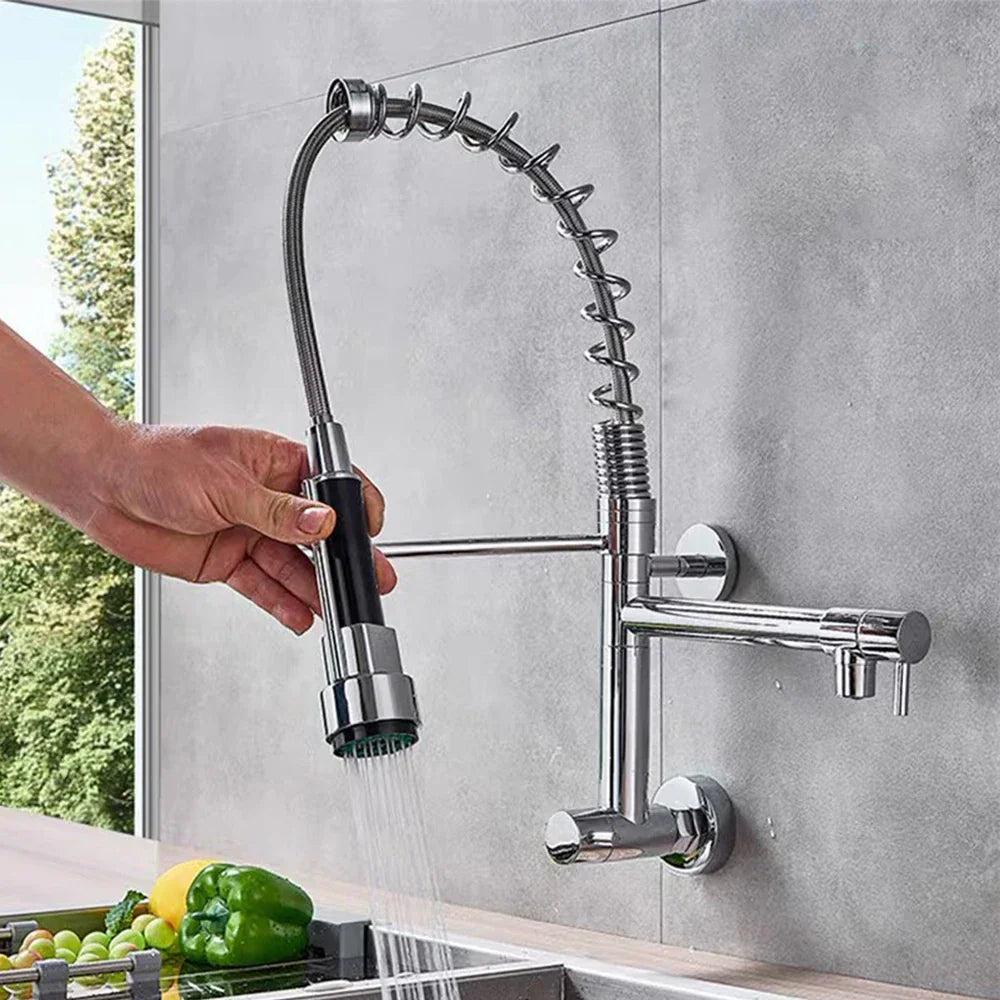360° Swivel Dual-Spray & Shut-Off Faucet Attachment (Universal Fit)