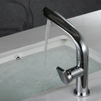 360° Swivel Single-Handle Solid Brass Bathroom Sink Faucet