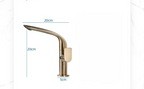 360° Swivel Single-Handle Solid Brass Bathroom Sink Faucet