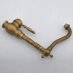 360° Swivel Solid Brass Drip-Free Faucet (Antique Brass Finish)