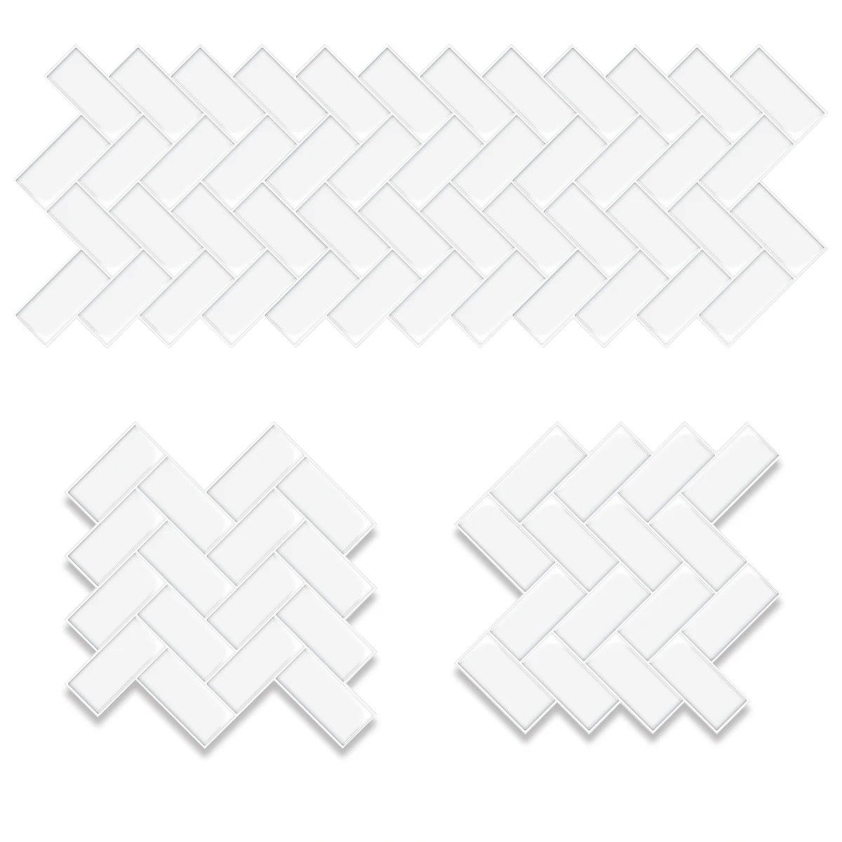 3D Textured Peel & Stick Wall Tiles (Set of 10)
