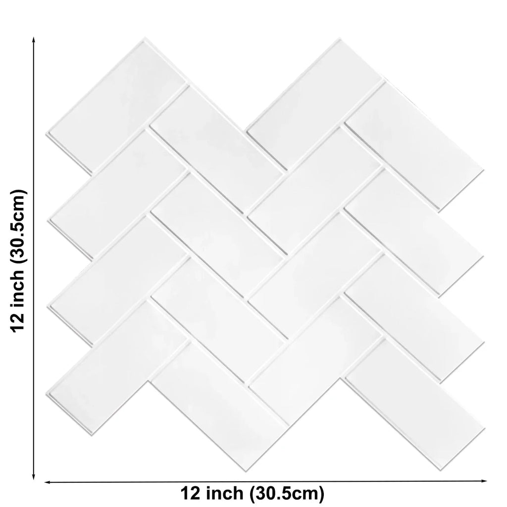 3D Textured Peel & Stick Wall Tiles (Set of 10)