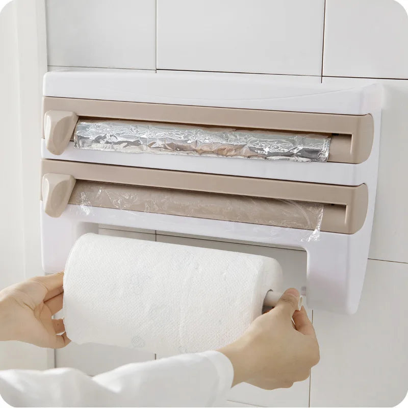 4-In-1 Self-Adhesive Wall-Mount Organizer