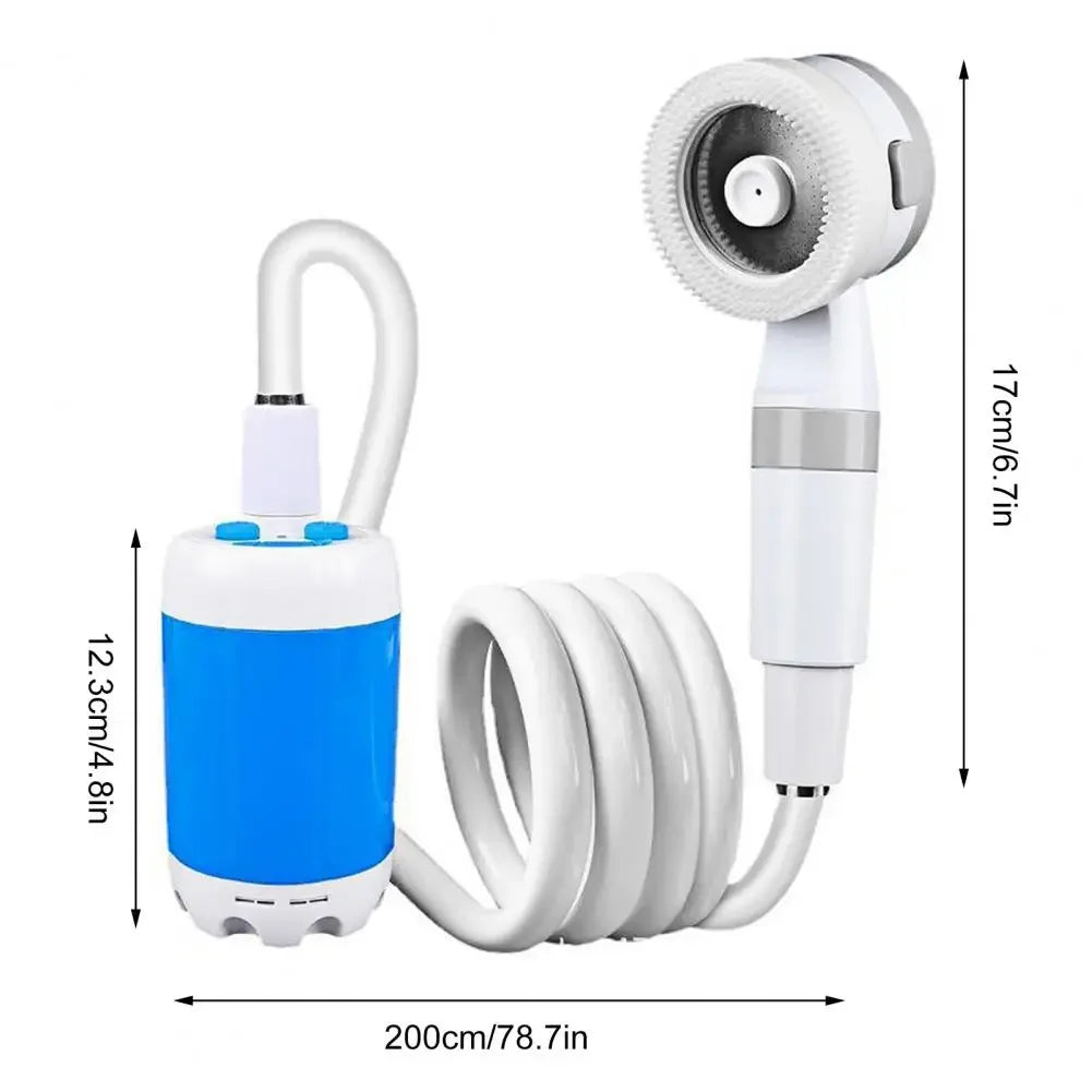 4000mAh Rechargeable Cordless Portable Shower
