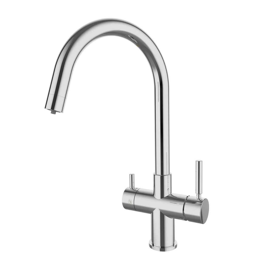 5-Way Filtered Solid Brass Kitchen Faucet
