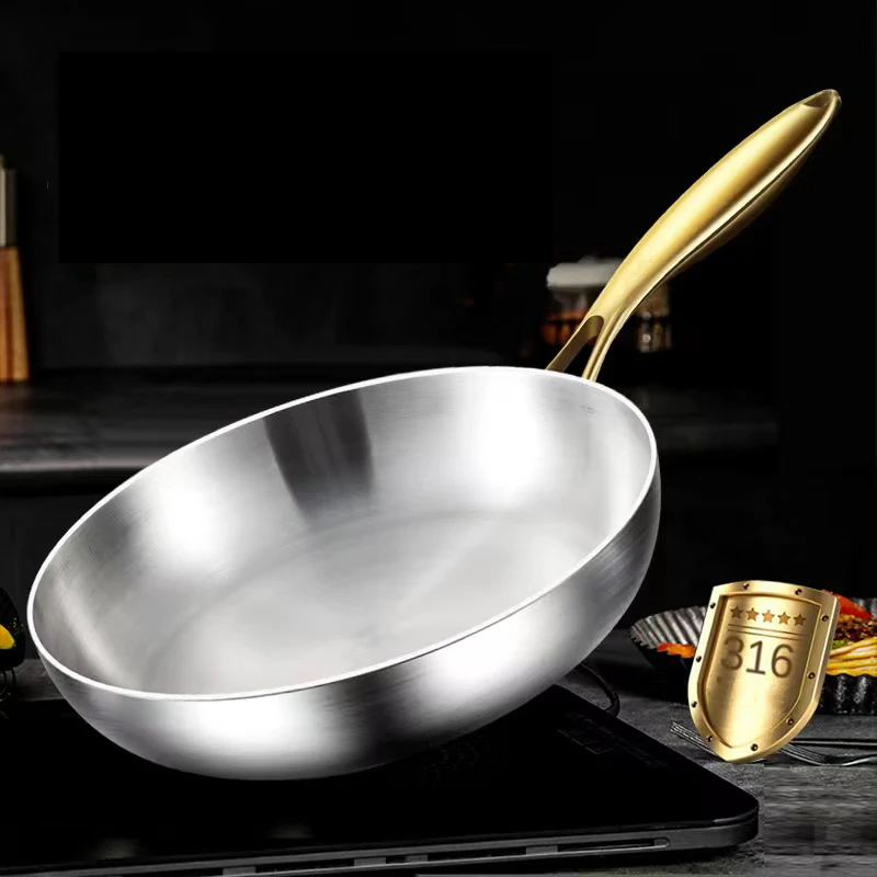 7-Layer 316 Stainless Steel Frying Pan