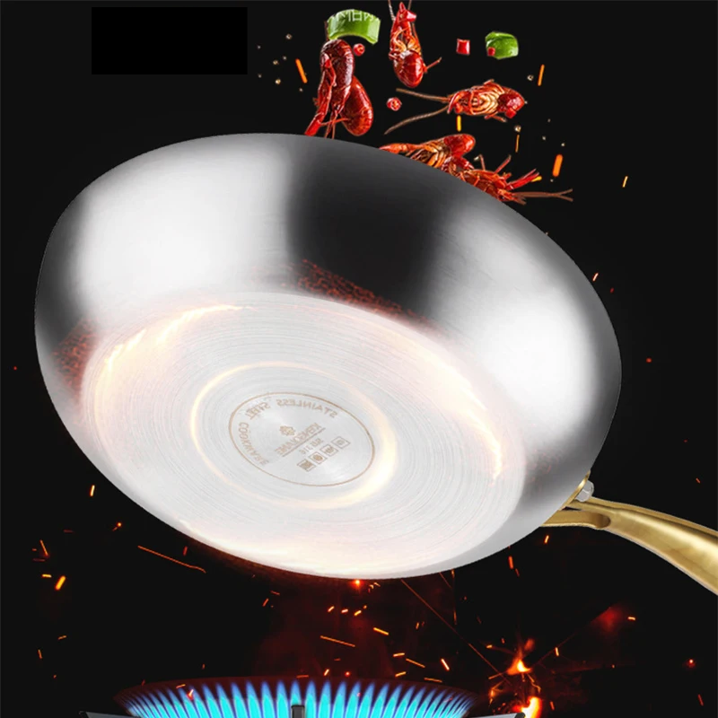7-Layer 316 Stainless Steel Frying Pan