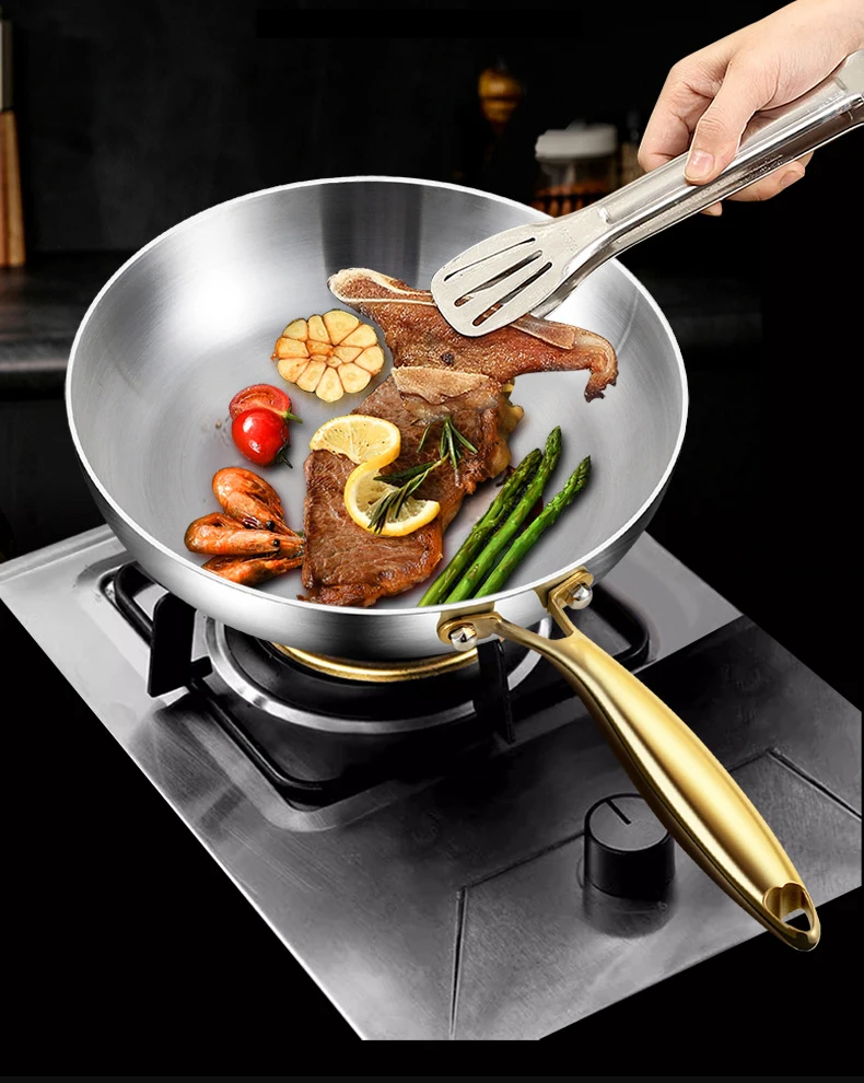 7-Layer 316 Stainless Steel Frying Pan