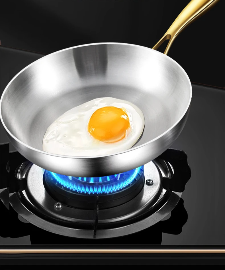 7-Layer 316 Stainless Steel Frying Pan