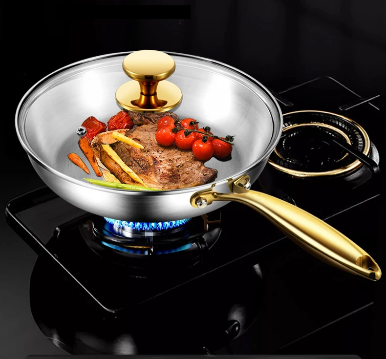 7-Layer 316 Stainless Steel Frying Pan