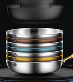 7-Layer 316 Stainless Steel Frying Pan