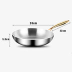 7-Layer 316 Stainless Steel Frying Pan