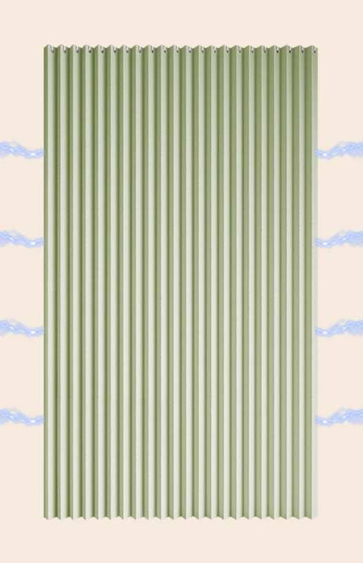 Accordion-Fold Waterproof Shower Curtain (Magnetic Closure)