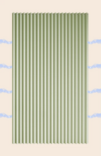 Accordion-Fold Waterproof Shower Curtain (Magnetic Closure)
