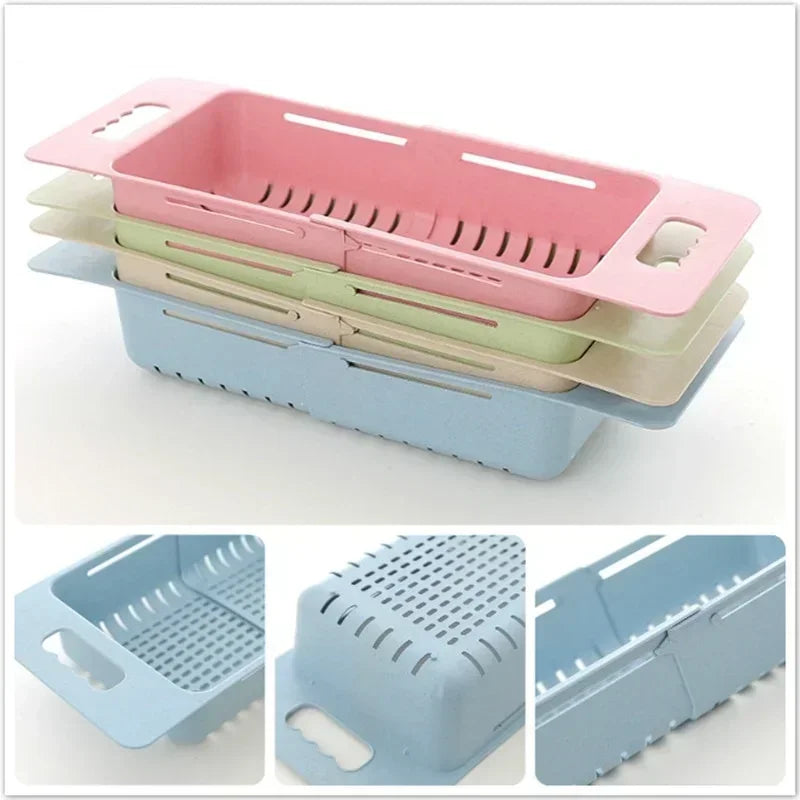 Adjustable Expandable Auto-Draining Sink Basket