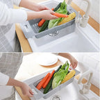 Adjustable Expandable Auto-Draining Sink Basket
