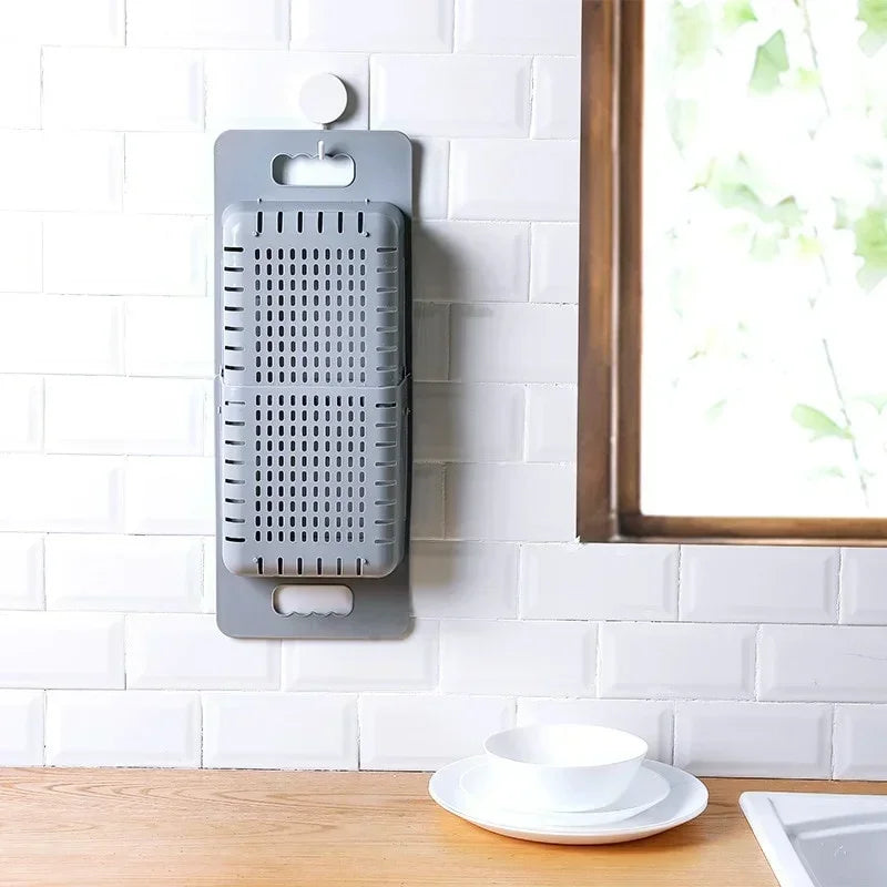 Adjustable Expandable Auto-Draining Sink Basket