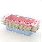Adjustable Expandable Auto-Draining Sink Basket