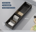 Adjustable & Expandable Rust-Resistant Aluminum Pull-Out Drawer Organizer