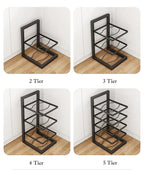 Adjustable Multi-Tier Carbon Steel Pot & Pan Organizer Rack