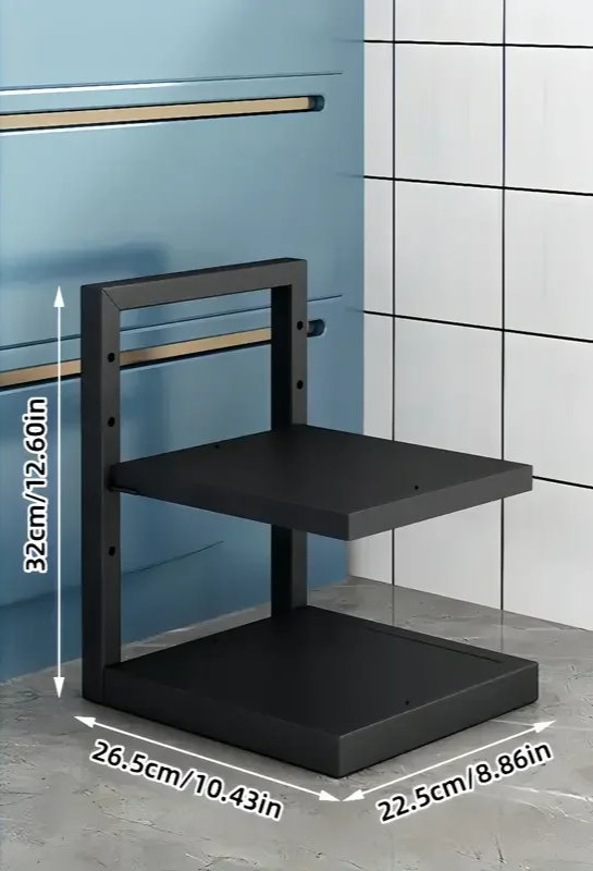 Adjustable Multi-Tier Carbon Steel Pot & Pan Organizer Rack