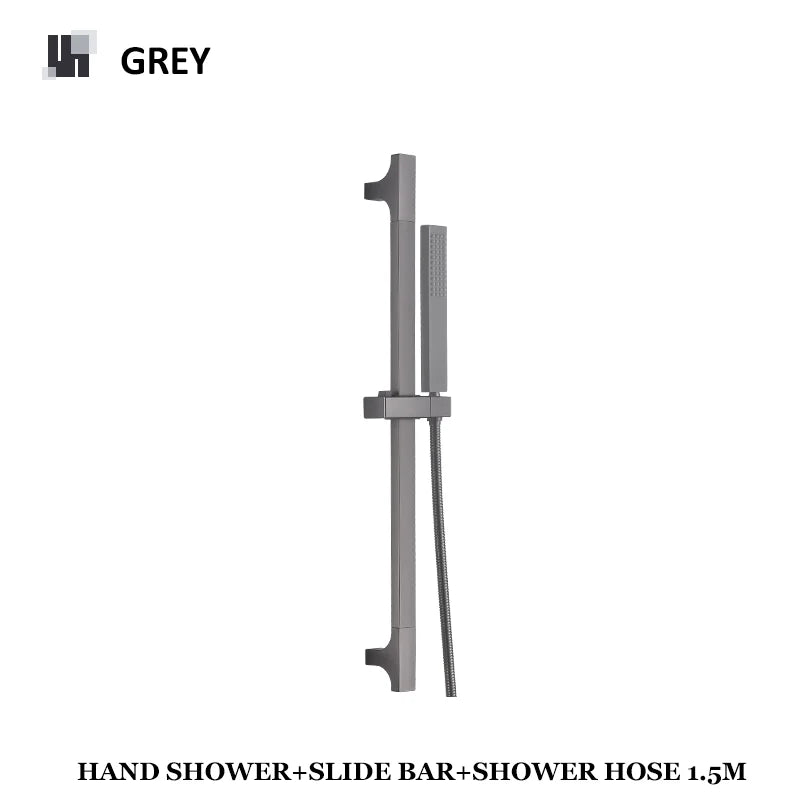 Adjustable Sliding 304 Stainless Steel Shower Slide Bar Set (With Handheld Shower)